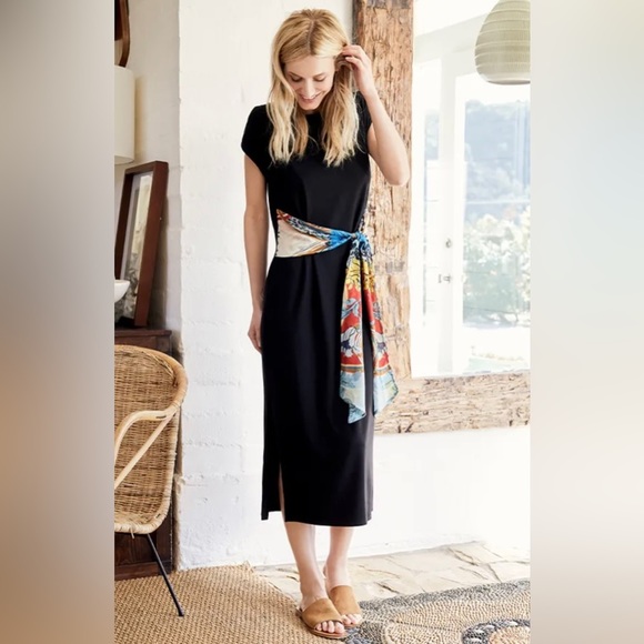 Johnny Was Dresses Johnny Was Calme Scarf Tie Midi Dress Poshmark